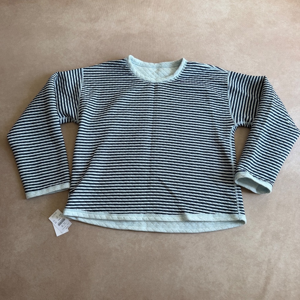 J. Crew Factory Reversible quited pullover • size medium • NWT • BY985